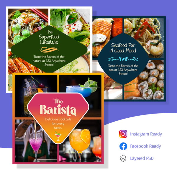 Pack of 3 Facebook and Instagram Banners