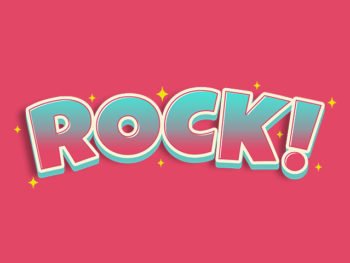 Rock Game 3D Text Effect